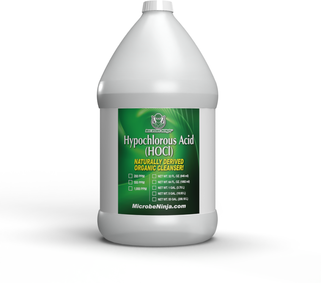 Microbe Ninja™ 500 ppm Hypochlorous Acid Cleaning and Deodorizer