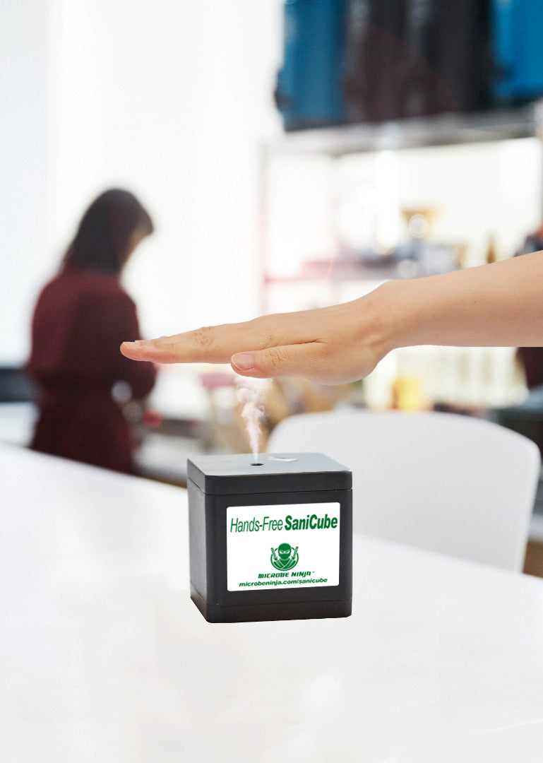 The Hypochlorous Acid Applicator - Hands-Free SaniCube